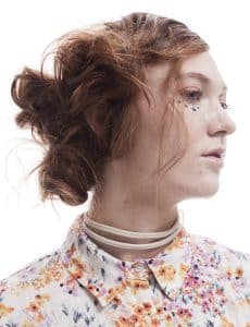 Woman with avant garde makeup