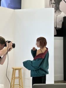 Performing a photoshoot